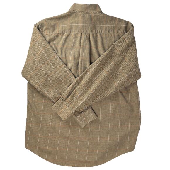 Brooks Brothers Sz Mens M Flannel Long-Sleeve Button-Down Casual Shirt Brown - Picture 2 of 10